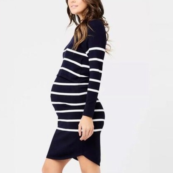 NWT Ripe Maternity Valerie Nursing Sweater Dress - Picture 2 of 11